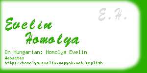 evelin homolya business card